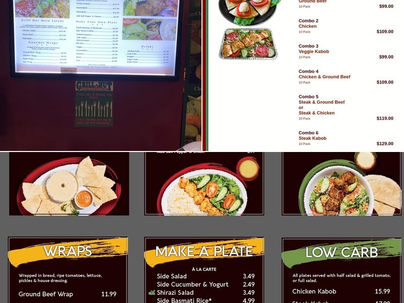 Grill Hut Menu