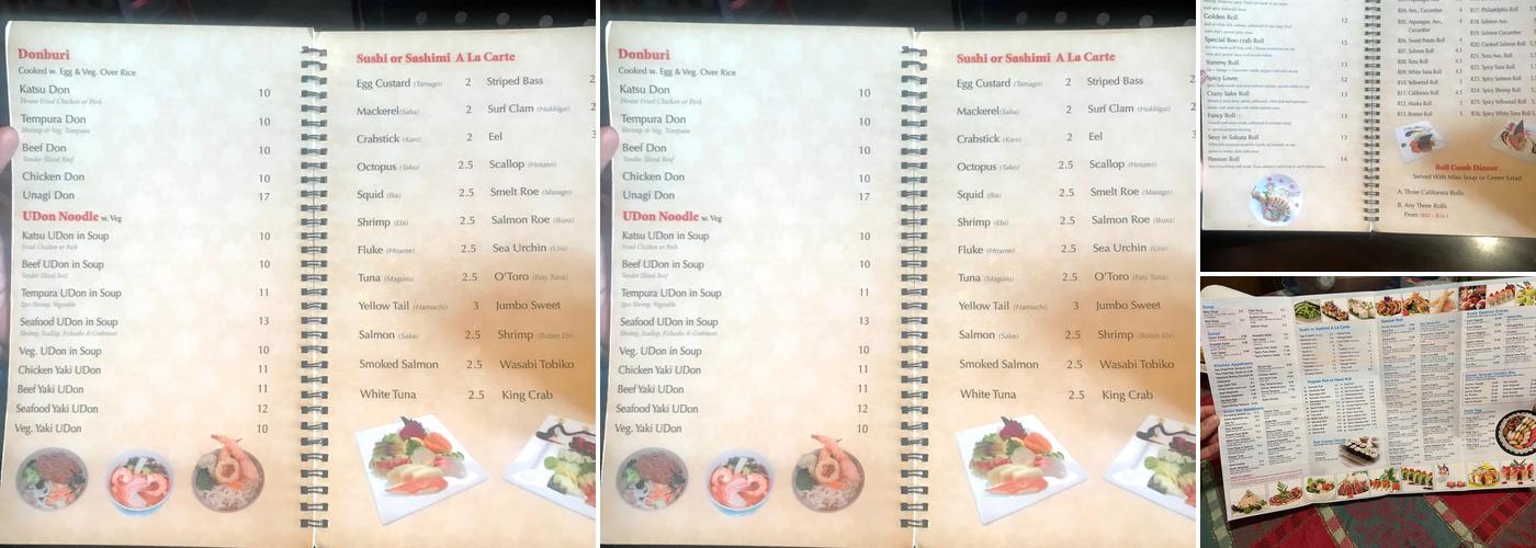 Sakura Menu