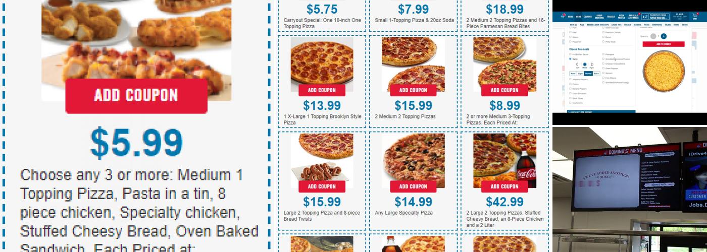 Domino's Pizza Menu