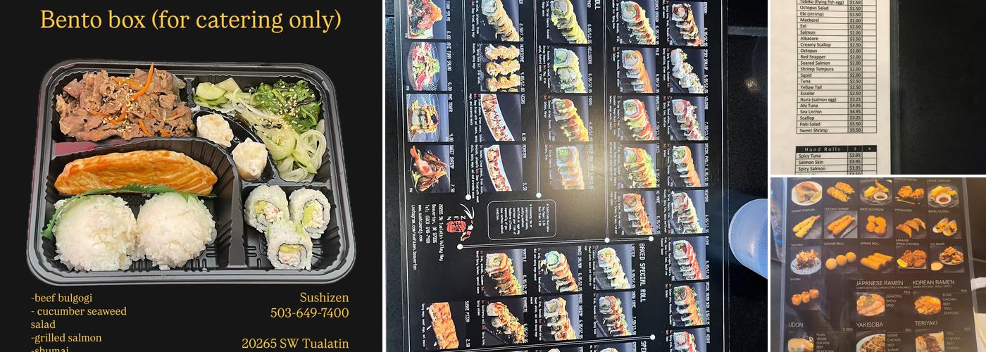 Sushi Zen Menu