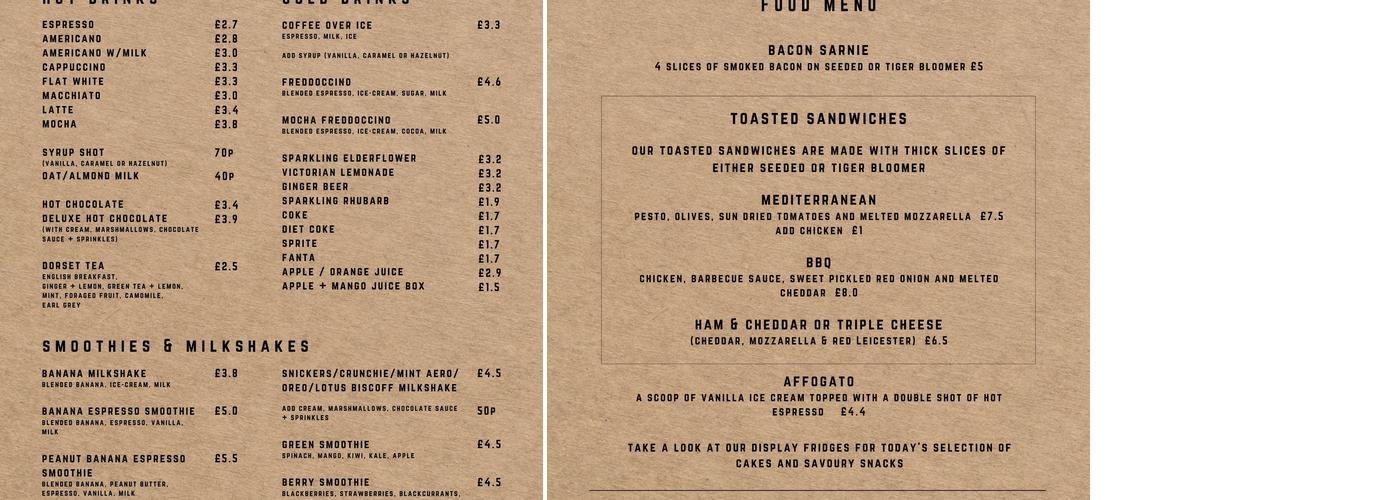 The Purple Turtle Menu