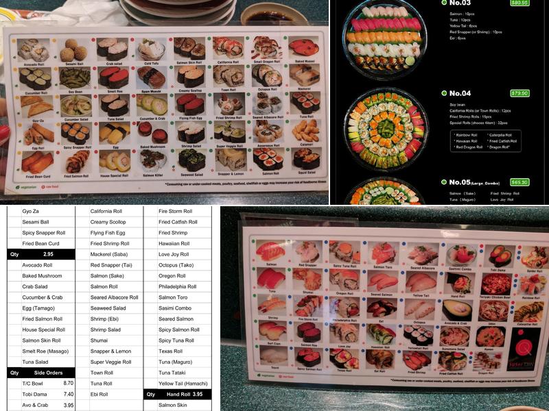 Sushi Town Menu
