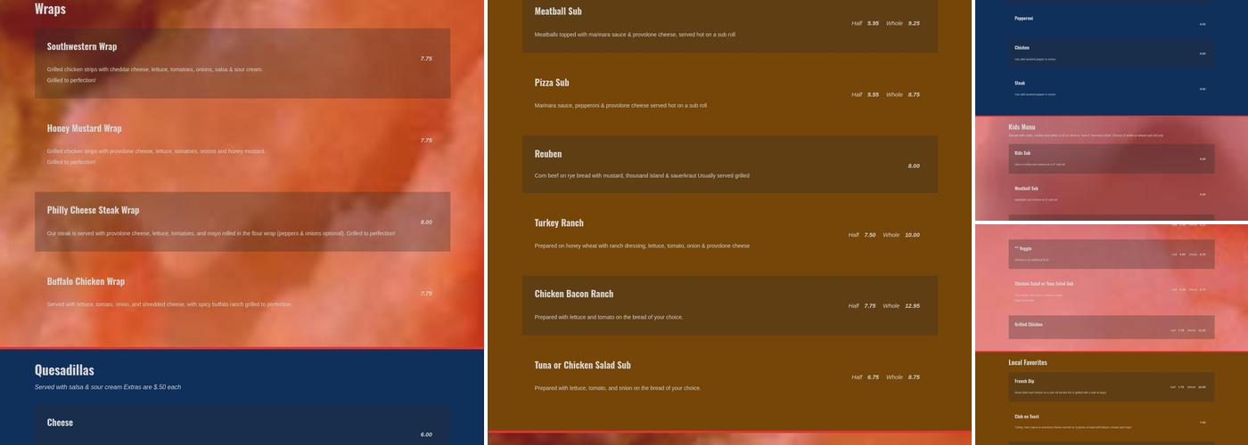 Sub Factory Menu