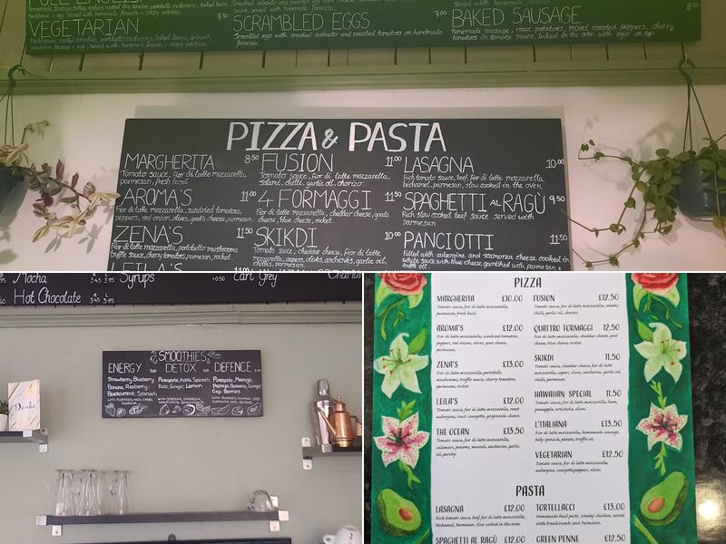 Zena’s Bistro Cafe Menu