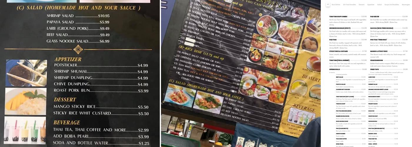 Pho Thai Express Menu