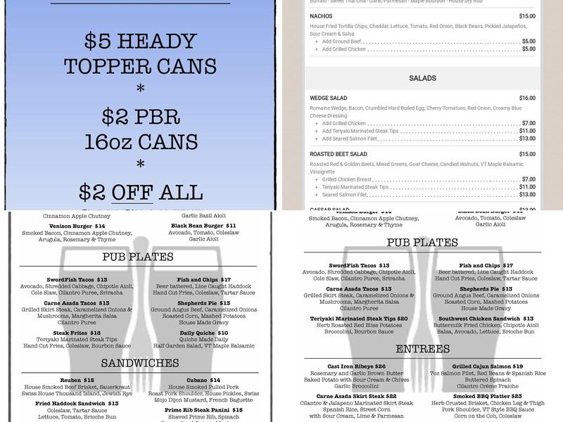 Cornerstone Pub & Kitchen Menu