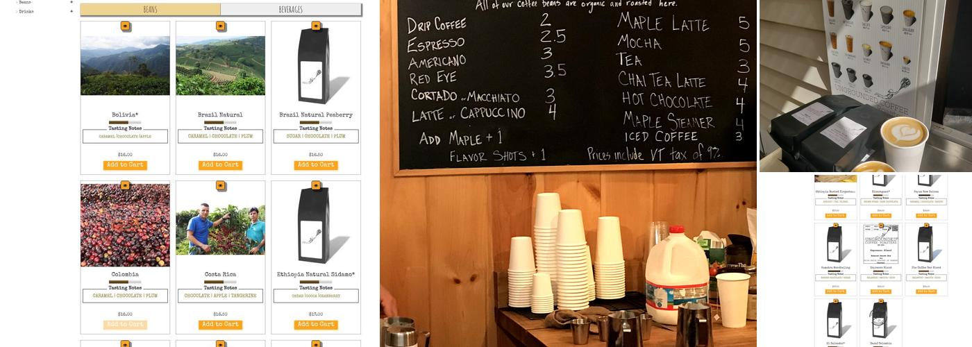 Ungrounded Coffee Roasters Menu