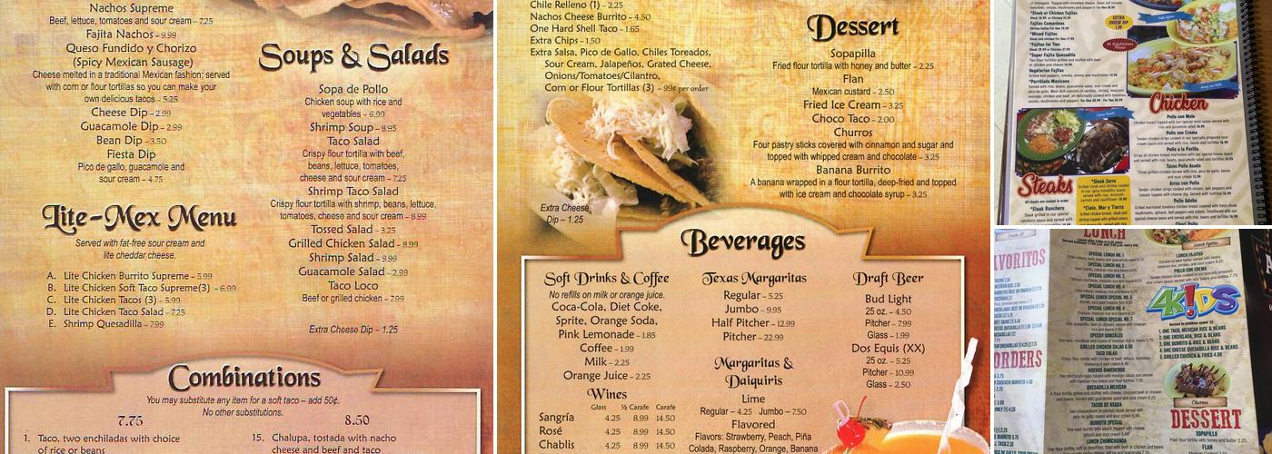 Azteca Grill Menu