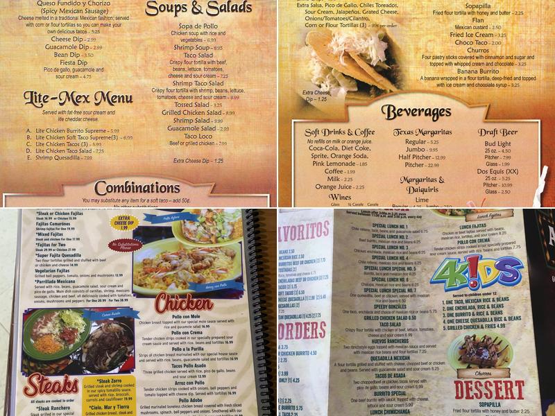 Azteca Grill Menu