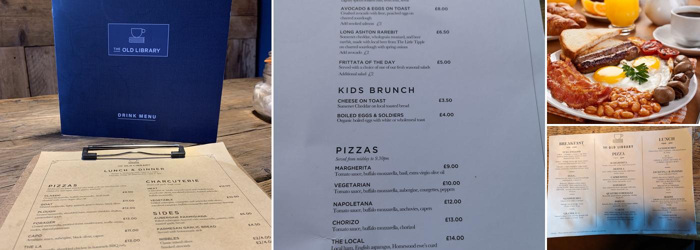 The Old Library Menu