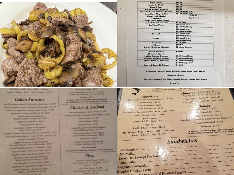 Pagley's Pasta & More Menu