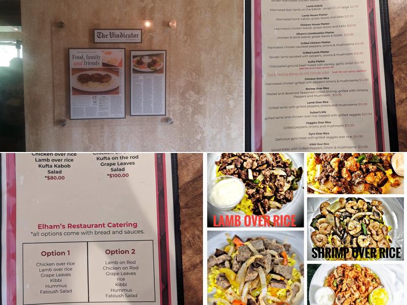 Elham Restaurant And Bar Menu