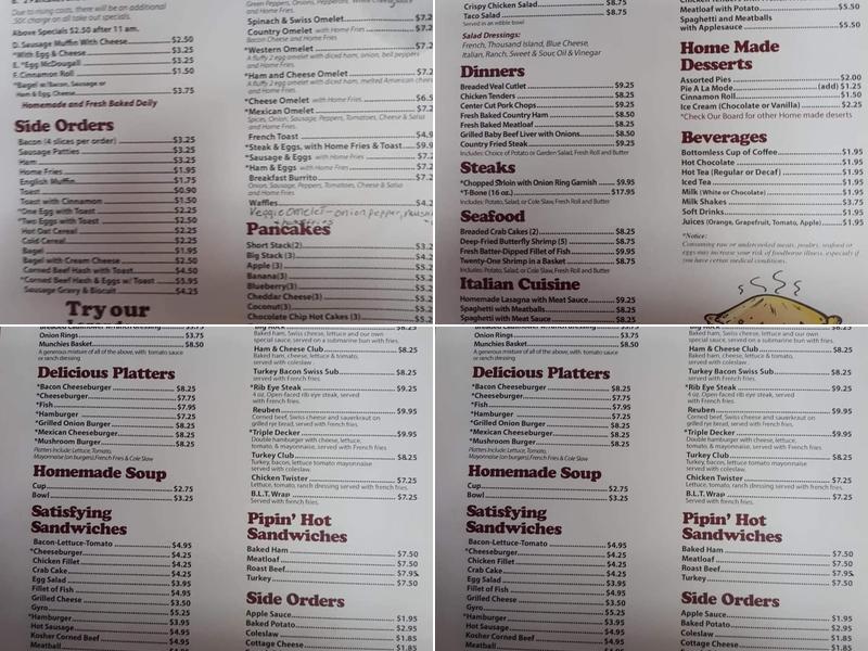 Camelot Restaurant Menu