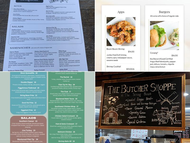 The String Bean Menu