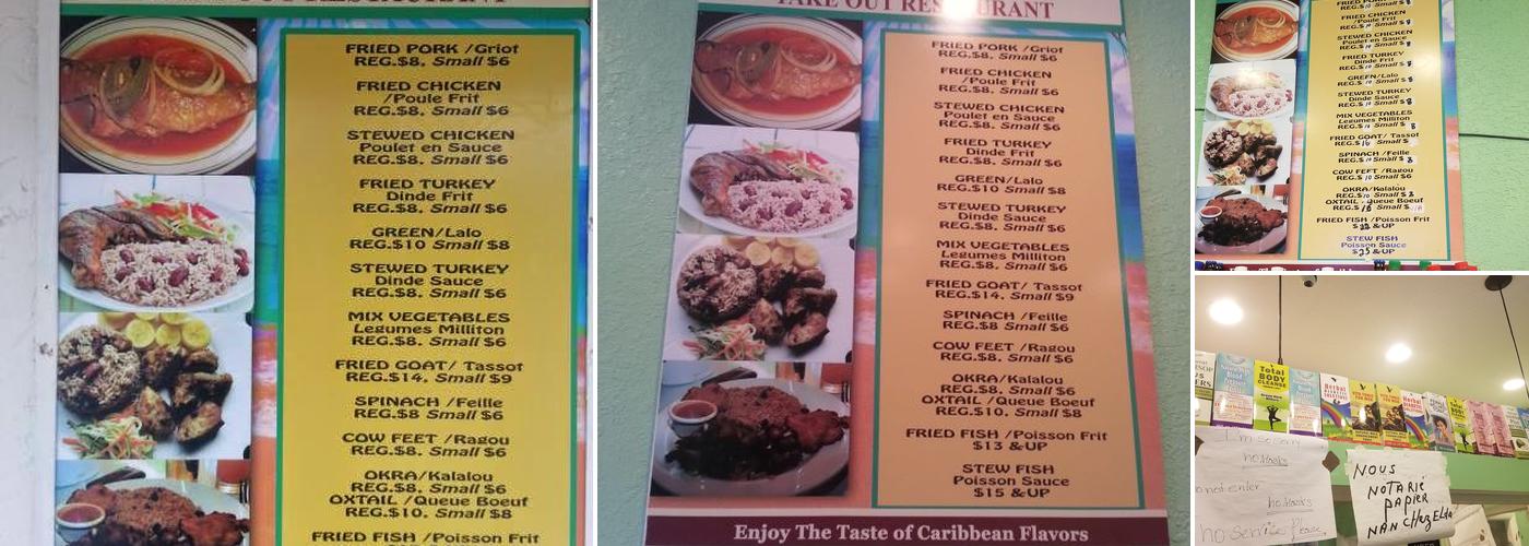 chez elda takeout restaurant Menu