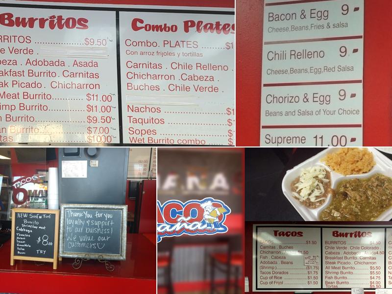 Tacos Omanas Menu
