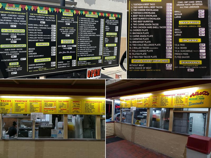 Sr. Alberto Authentic Menu