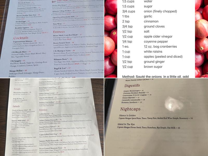 Corner Kitchen Menu