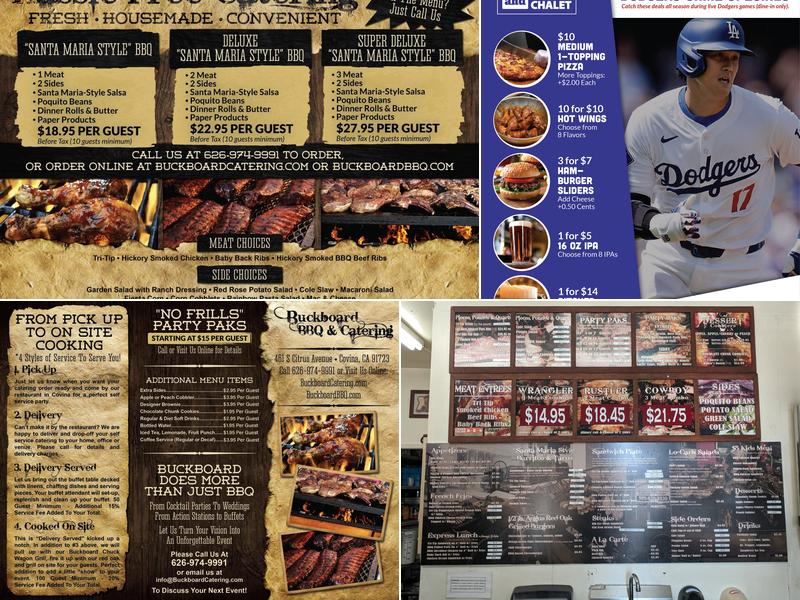 Buckboard BBQ & Catering Menu