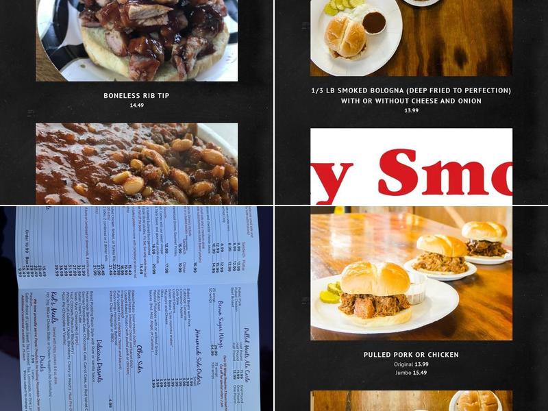 Holy Smokes BBQ & Catering Menu