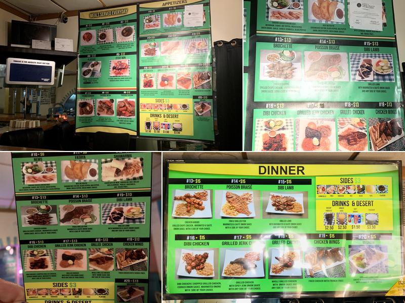 Mashallah African Restaurant Menu