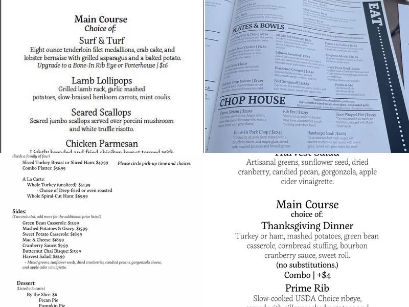 Post 25 Kitchen & Lounge Menu