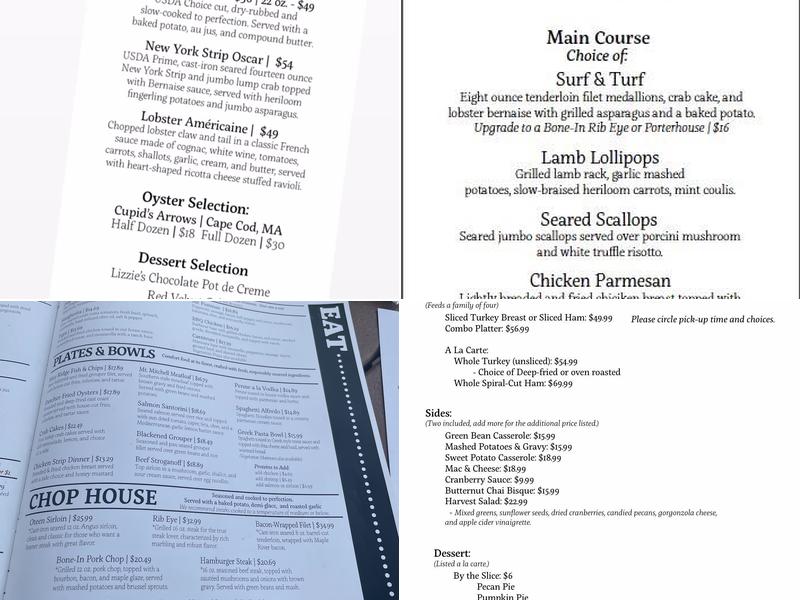Post 25 Kitchen & Lounge Menu
