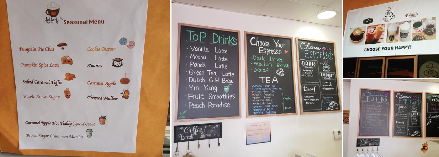 Coffeeholic Menu