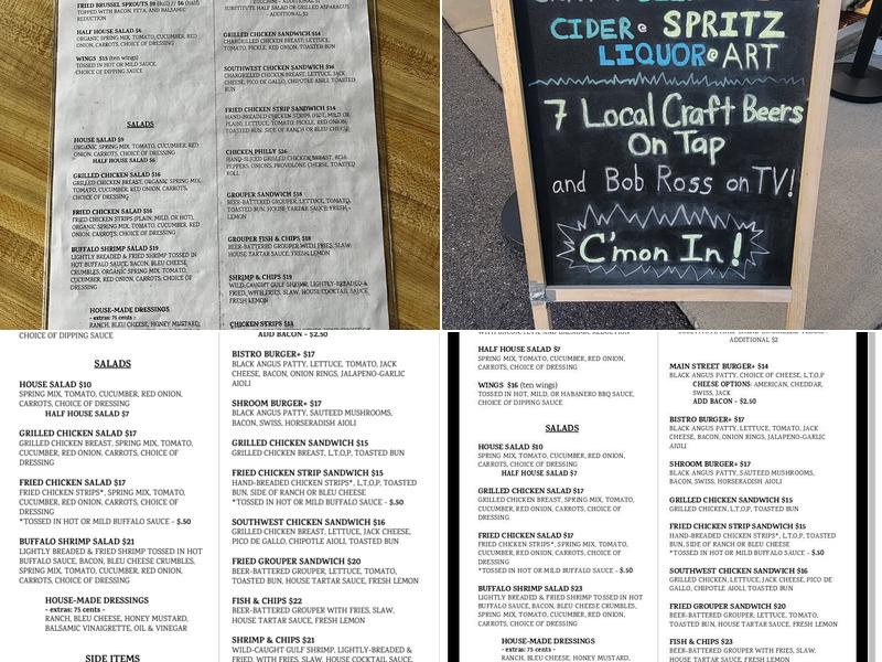 Main Street Grill Menu