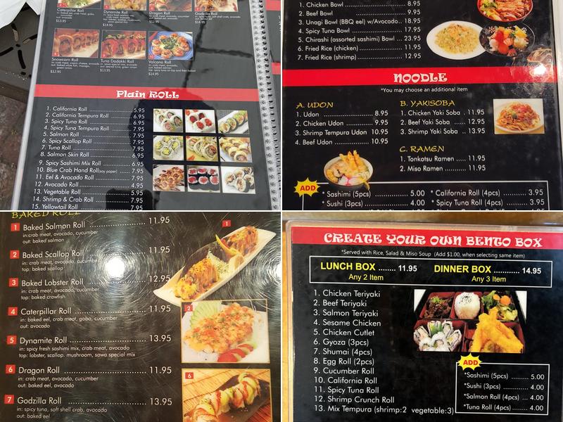 Sushi Sawa Menu