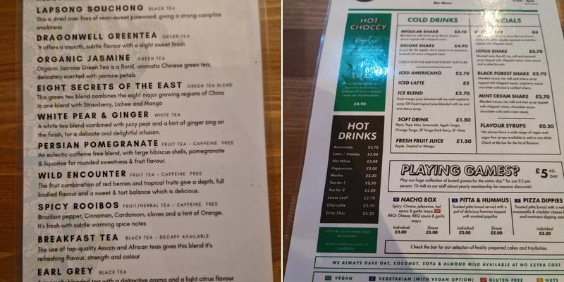 Nerdy Coffee Co. Menu