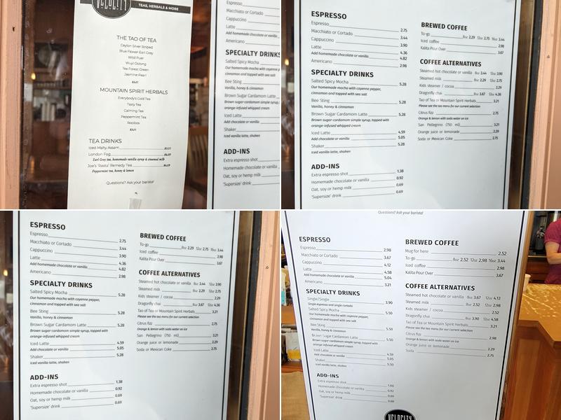 Velocity Menu