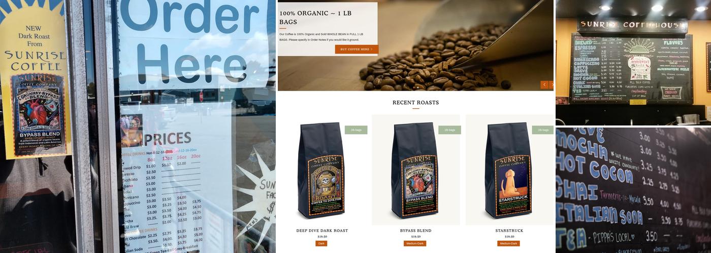 Sunrise Coffee Company Menu