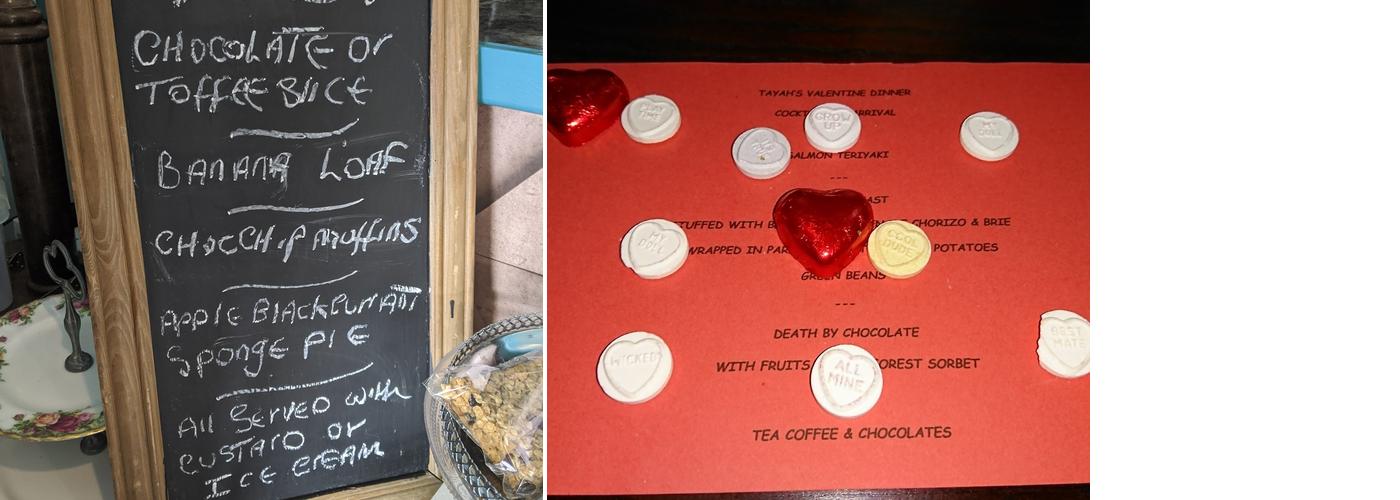 Tayah’s Café Menu