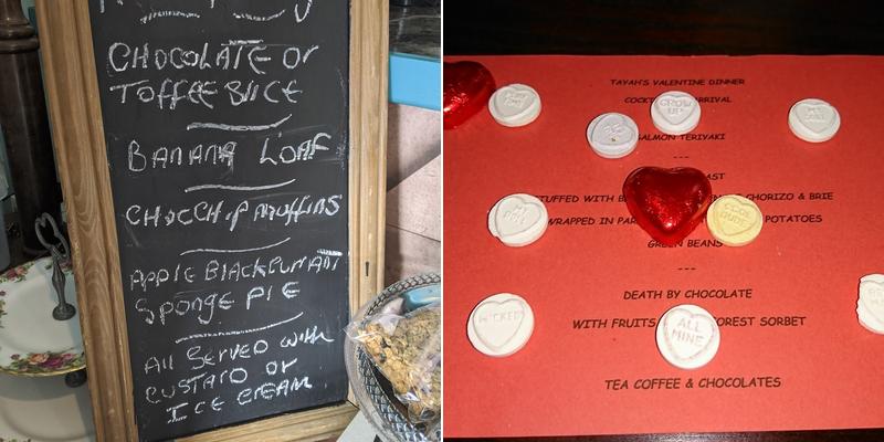 Tayah’s Café Menu