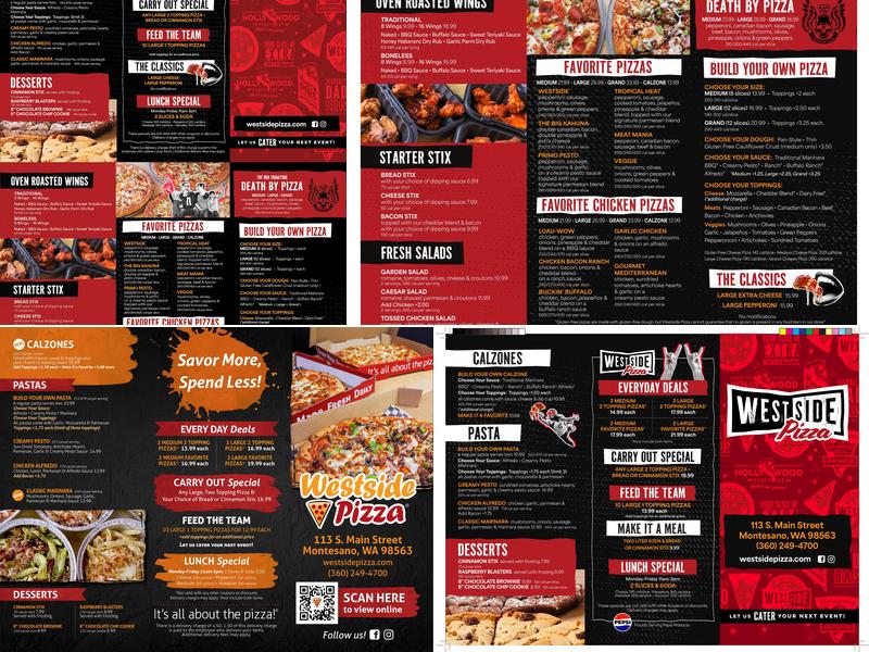 Westside Pizza Menu