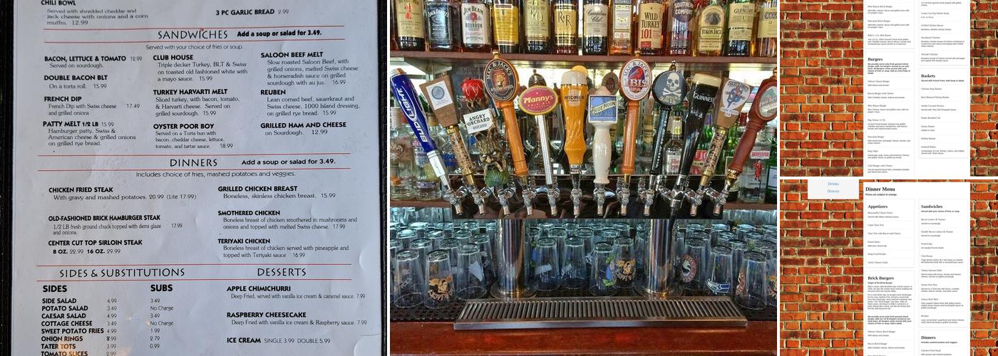 Billy's Bar & Grill Menu