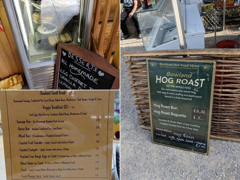 Bridge House Farm Menu