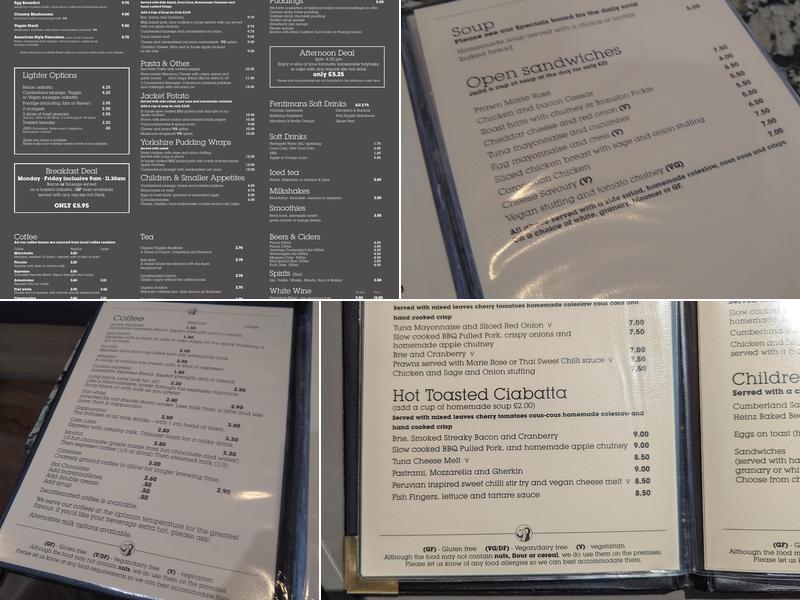 The Bristly Hog Coffee House Menu