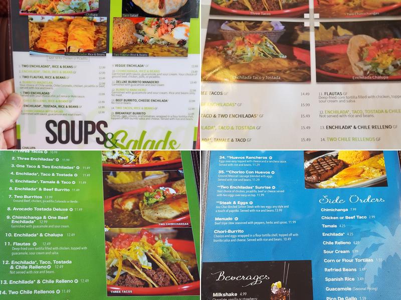 Mazatlan Restaurant Menu
