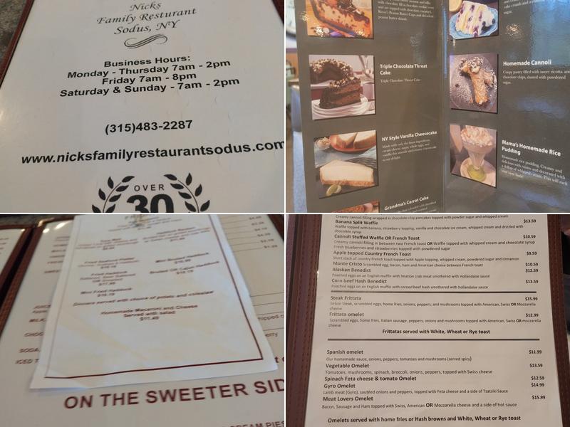 Nick's Menu