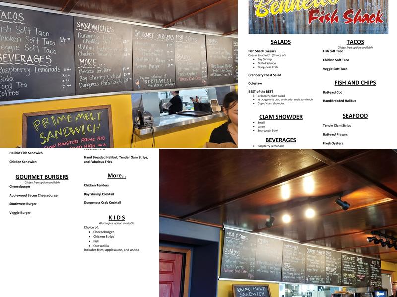 Bennett's Fish Shack Menu