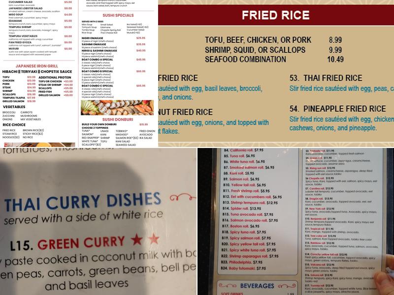 Chopstix Menu