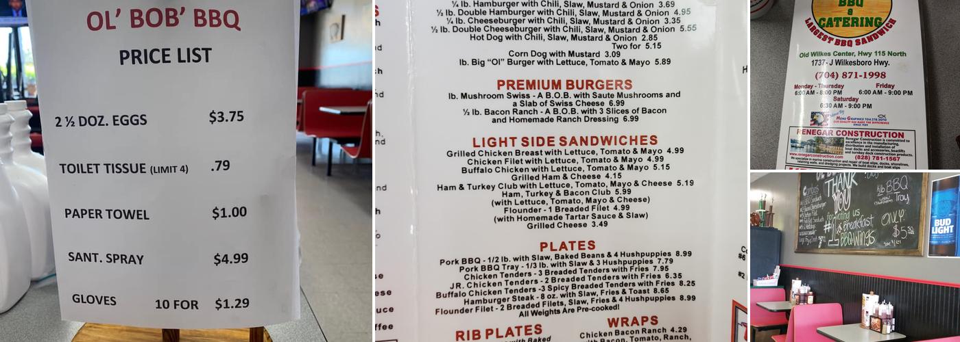 Ol' Bob's BBQ & Catering Menu