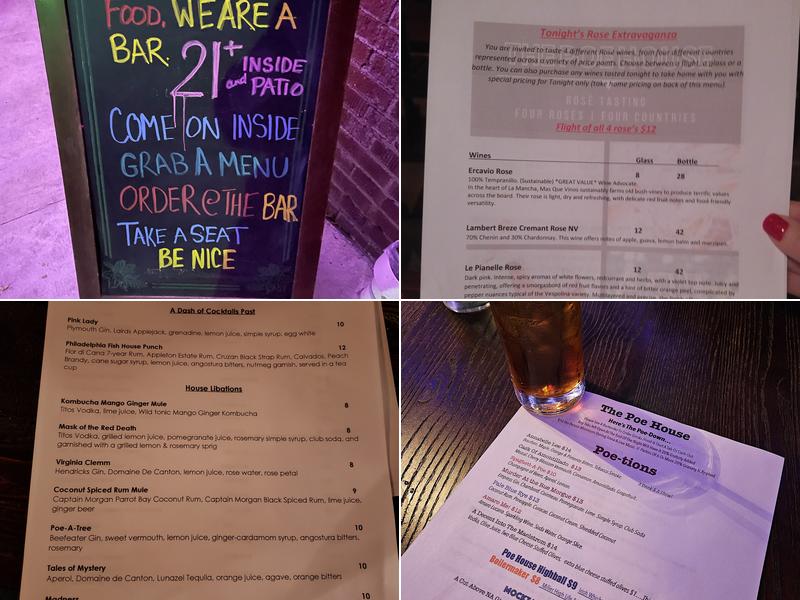 Edgar's Menu