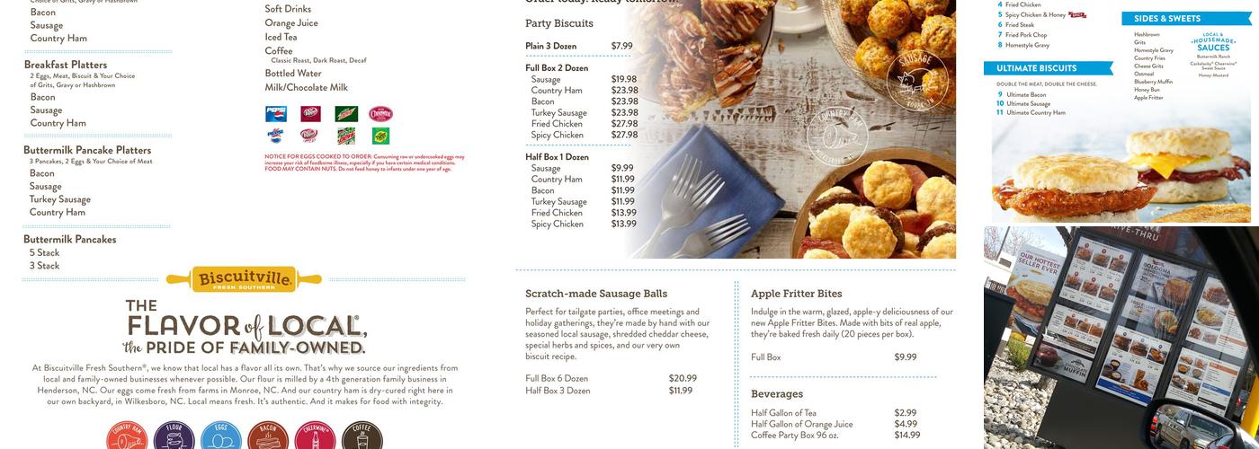 Biscuitville Menu