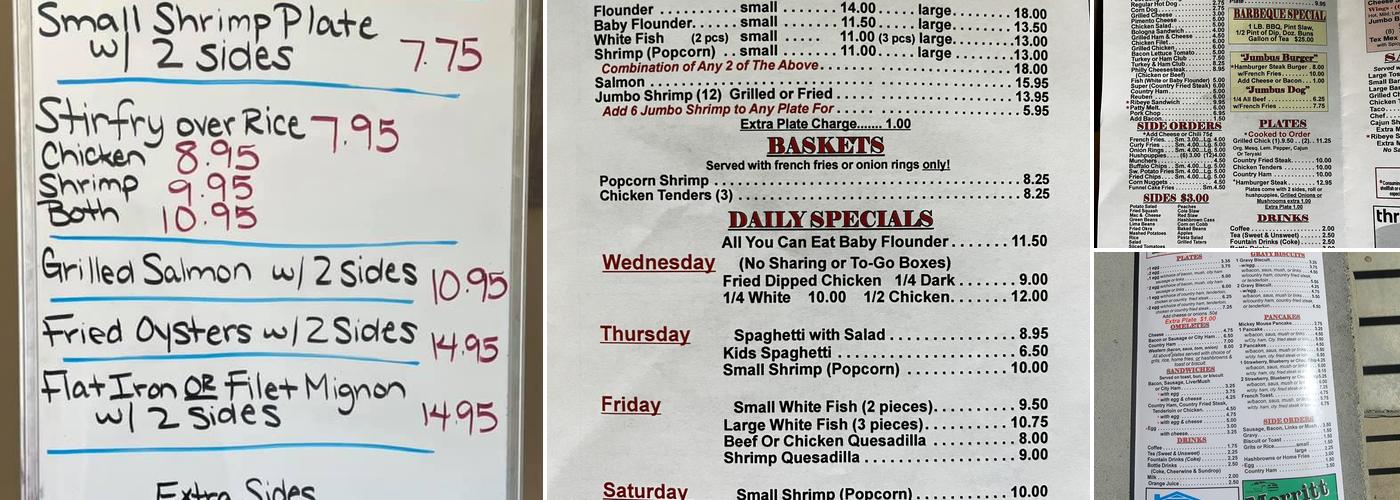 Lakeview Family Restaurant Menu