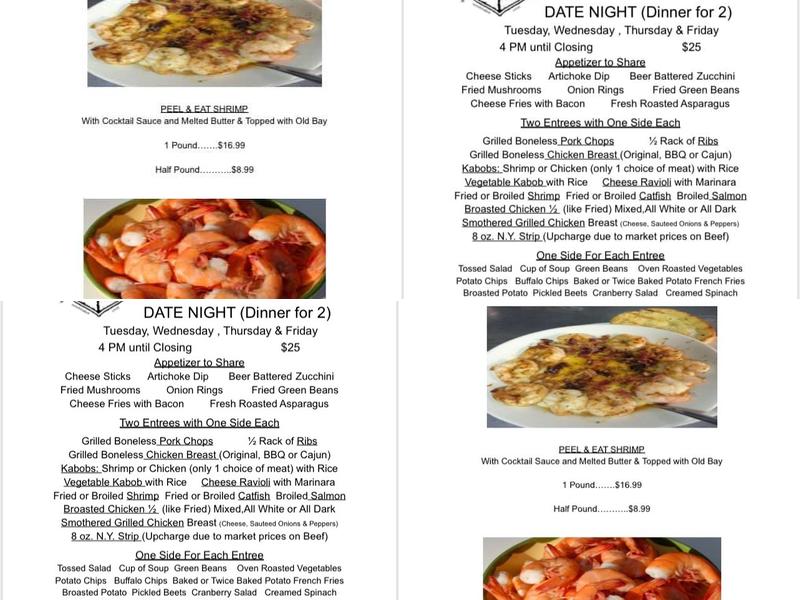 Yarborough's Restaurant Menu