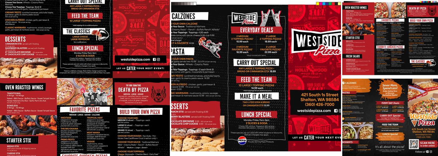 Westside Pizza Menu