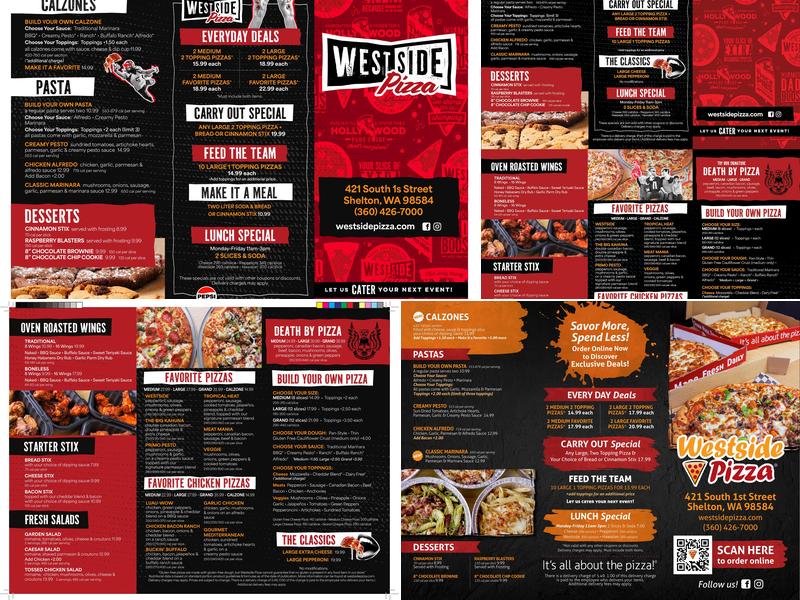 Westside Pizza Menu